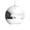 BEAU MONDE 35 függő lámpa  krómozott üveg/tiszta üveg 230V LED E27 15W