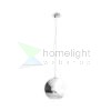 BEAU MONDE 35 függő lámpa  krómozott üveg/tiszta üveg 230V LED E27 15W