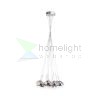 ASTRAL függő lámpa krómozott üveg/tiszta üveg 230V/12V G4 10x20W