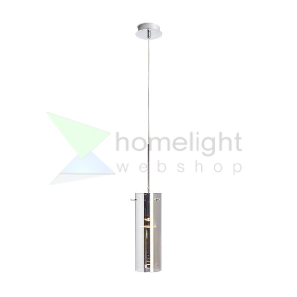 SANSSOUCI I függő lámpa  krómozott üveg 230V LED E27 15W