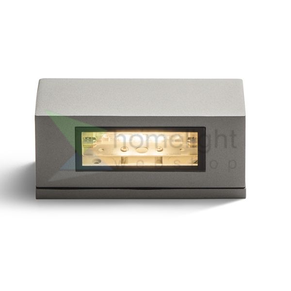 WOOP fali lámpa ezüstszürke  230V R7s 78mm 12W IP54