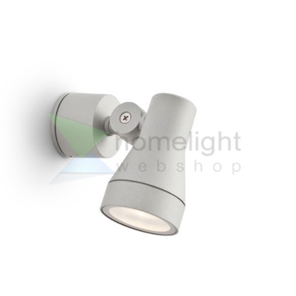 DIREZZA fali lámpa ezüstszürke  230V LED GU10 8W IP54
