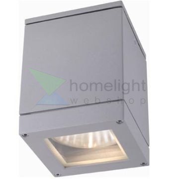 QUADRA M mennyezeti lámpa ezüstszürke  230V LED E27 8W IP54