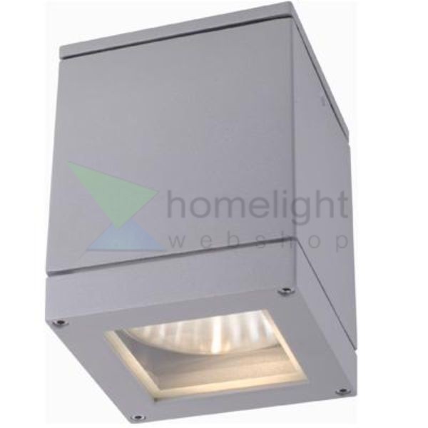 QUADRA M mennyezeti lámpa ezüstszürke  230V LED E27 8W IP54