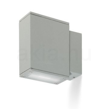 Kép DIXIE 4x12 fali lámpa ezüstszürke 230V/700mA LED 2x3W 48° IP54 3000K