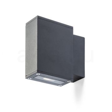 Kép DIXIE 4x12 fali lámpa fekete 230V/700mA LED 2x3W 48° IP54 3000K