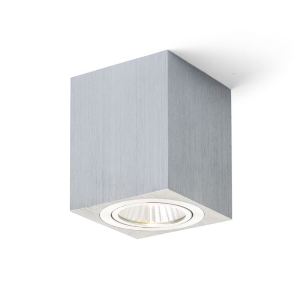Kép MAYO SQ mennyezeti billenthető  szálcsiszolt alumínium 230V/700mA LED 9W 36°  2700K