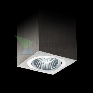 MAYO SQ mennyezeti billenthető  szálcsiszolt alumínium 230V/700mA LED 9W 36°  2700K