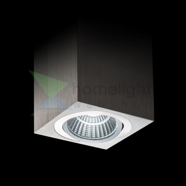 MAYO SQ mennyezeti billenthető  szálcsiszolt alumínium 230V/700mA LED 9W 36°  2700K