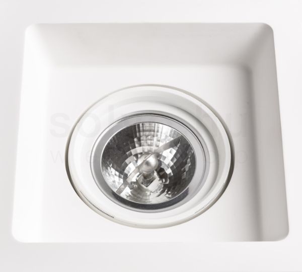 Kép DINO SQ G53 dönthető lámpa  gipsz 230V LED G53 15W