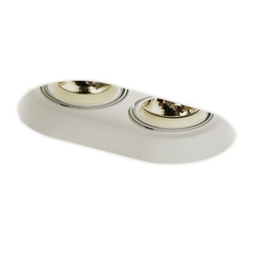 Kép DINGO II dönthető lámpa  gipsz 230V LED G53 2x15W