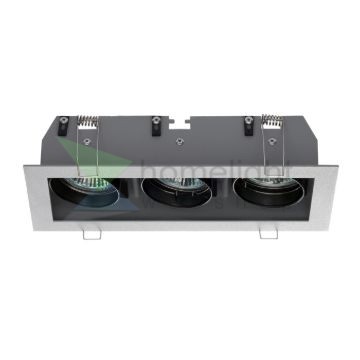 MONE III dönthető ezüstszürke  12V GU5,3 3x50W