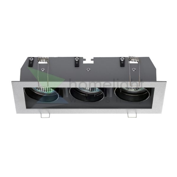 MONE III dönthető ezüstszürke  12V GU5,3 3x50W