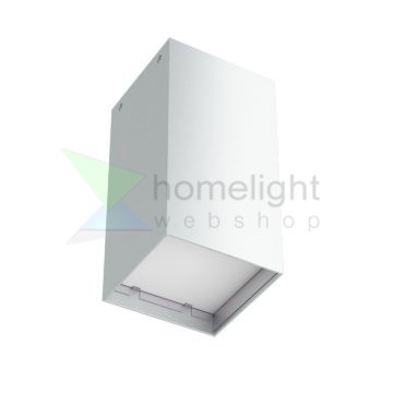 MEA mennyezeti szögletes lámpa  szálcsiszolt alumínium 230V LED E27 15W