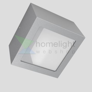 DEZA négyzetes  alumínium/szatén üveg 230V LED G9 5W IP54