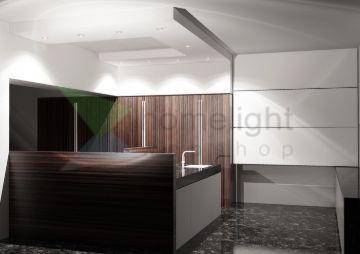 QUICK 26 rögzített  alumínium 230V/720mA LED 26W 3000K