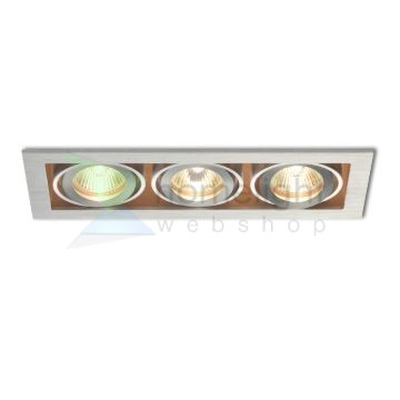 FIZZ III dönthető lámpa alumínium 12V GU5,3 3x50W