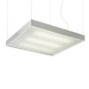 Kép STRUCTURAL 55x55 függő lámpa szálcsiszolt alumínium 230V 2G11 3x36W