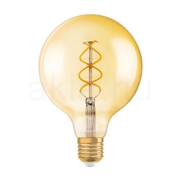 Kép OSRAM Vintage Globe 125 SPIRAL borostyán 230V E27 LED EQ25 2000K