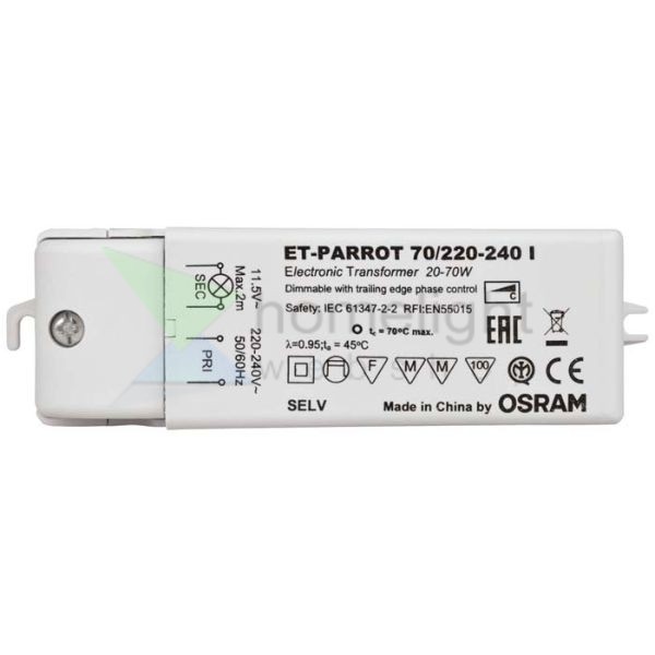 TRAFO 20-70W 12V AC DIMM   12V 70W