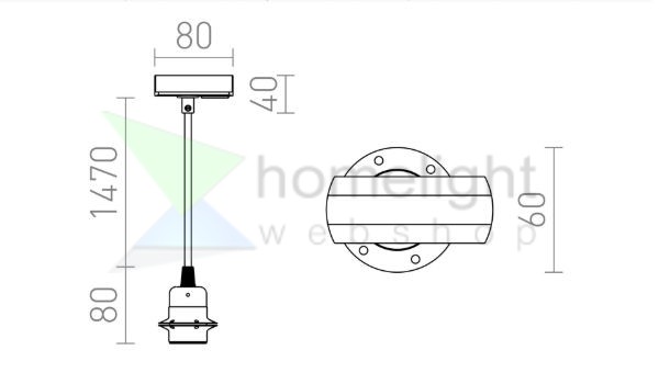 ELISA egyfázisú áramkörös sínre FEKAS1+FEK+AF   230V LED E27 15W
