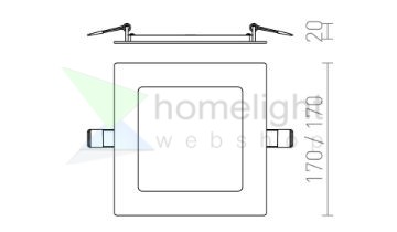 SOCORRO SQ 170 süllyesztett lámpa fehér 230V LED 12W 3000K
