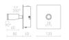 Kép TIARA fali lámpa króm 230V LED 2x3W 25° 3000K