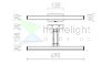 SWING képmegvilágító  króm 230V LED 8W  3000K