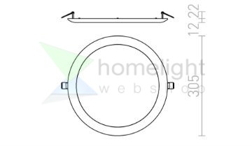 DADA 30 süllyesztett lámpa fehér 230V LED 24W 3000K