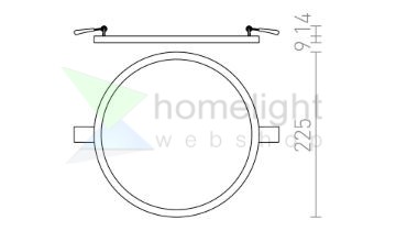 HUE R 22 süllyesztett lámpa matt nikkel 230V LED 24W 3000K