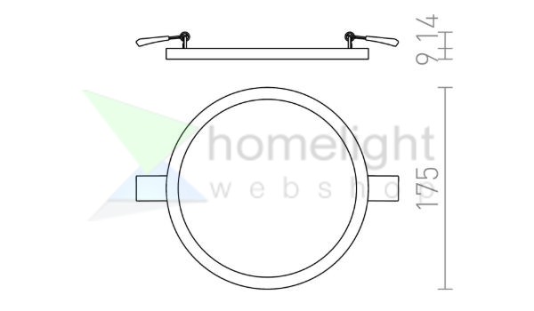 HUE R 17 süllyesztett lámpa matt nikkel 230V LED 18W 3000K
