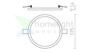 HUE R 17 süllyesztett lámpa króm 230V LED 18W 3000K