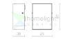 PEKKO fali lámpa fehér 230V LED 3W 67° IP54 3000K