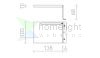 PARIS szekrényre  króm 230V LED 3W 120° IP44  3000K