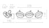 Kép KELLY LED III fali lámpa fehér 230V LED 3x12W 24° 3000K