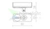 1F adapter fekete  230V 