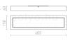 Kép STRUCTURAL LED 60x15 felületre szerelhető fehér  230V LED 22W  3000K