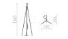 Kép NYC TRIPOD állólámpa talapzat  króm 230V LED E27 15W