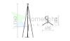 NYC TRIPOD állólámpa talapzat  króm 230V LED E27 15W