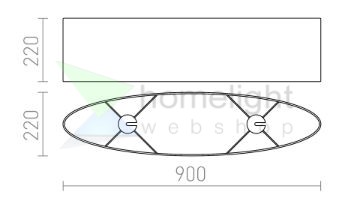 CASUAL 90/22 lámpabúra  Monaco galamb szürke/ezüst PVC  max. 23W