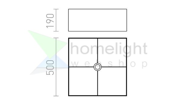 TEMPO 50/19 lámpabúra  Polycotton fehér/fehér PVC  max. 23W