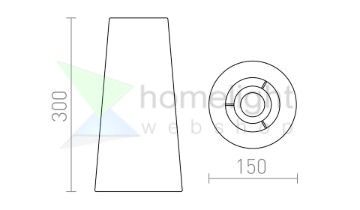 CONNY 15/30 asztali lámpaernyő Polycotton fekete/réz fólia max. 23W