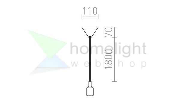 LISA függesztő készlet piros  230V LED E27 15W