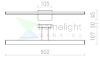 PALEA 500   króm 230V LED 7W IP44  3000K