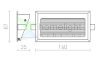 INTRO L   szálcsiszolt alumínium 350mA LED 3W  3000K