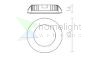 INEZ R   króm 12V= LED 3W IP44  3000K