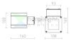 TELO fali lámpa antracit  230V LED G9 5W IP44