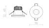 Kép KAY R süllyesztett lámpa szatén üveg 230V/350mA LED 5W 3000K