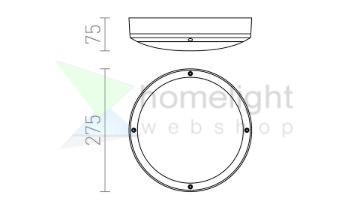 SONNY mennyezeti lámpa antracit  230V LED E27 2x15W IP54