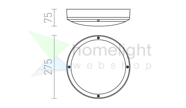 SONNY mennyezeti lámpa antracit  230V LED E27 2x15W IP54